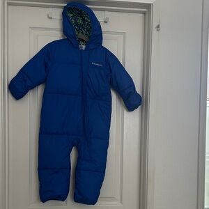 Columbia Royal Blue Infant Hooded Puffer Bunting